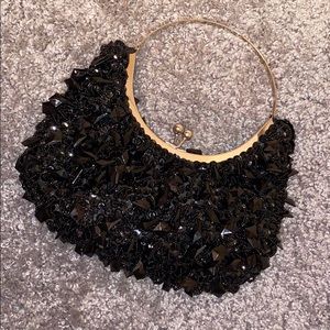 Black evening bag